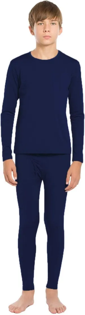 Thermal Underwear Set for Boys Long Johns Fleece Lined Kids Base Layer Thermals Sets Boy