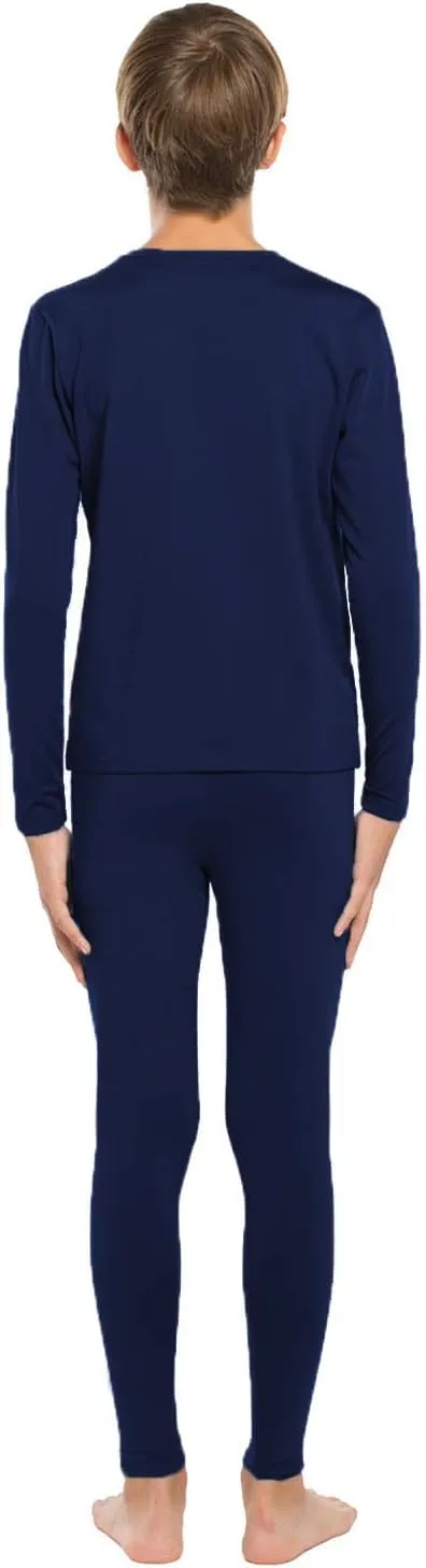Thermal Underwear Set for Boys Long Johns Fleece Lined Kids Base Layer Thermals Sets Boy