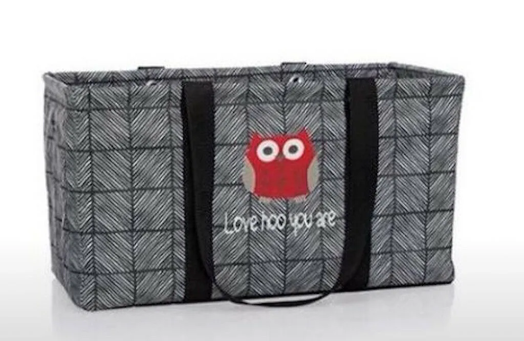 Thirty one Large Utility Tote Beach Picnic Laundry Basket Bag 31 Gift in Chevron Squares