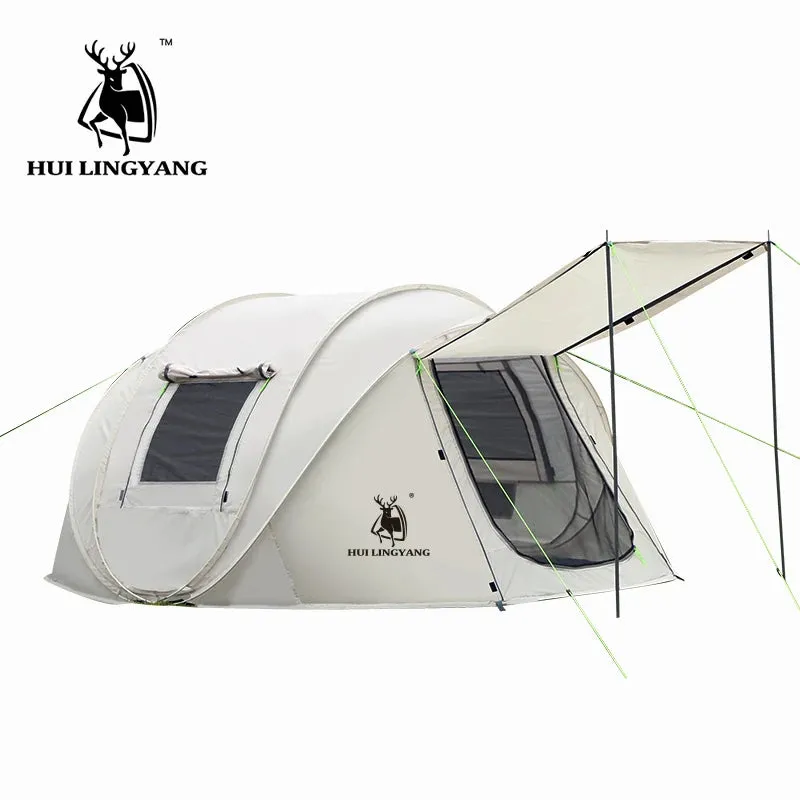 Throw Tent - Automatic Pop-Up Waterproof Camping Hiking Tent for Large Families
