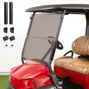 Tinted Club Car Precedent Golf Cart Windshield Compatible with 04-21 Models, Fold Down Golf Cart Windshield Anti-UV Impact Resistant - 37.5" W X 33.6" H