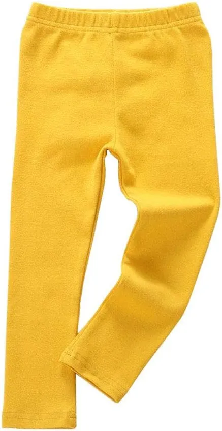 Toddler Boys Girls Thermal Underwear Long Sleeve T-shirt Leggings 2Pcs Kids Winter Base Layer Set, 12Months-8Years