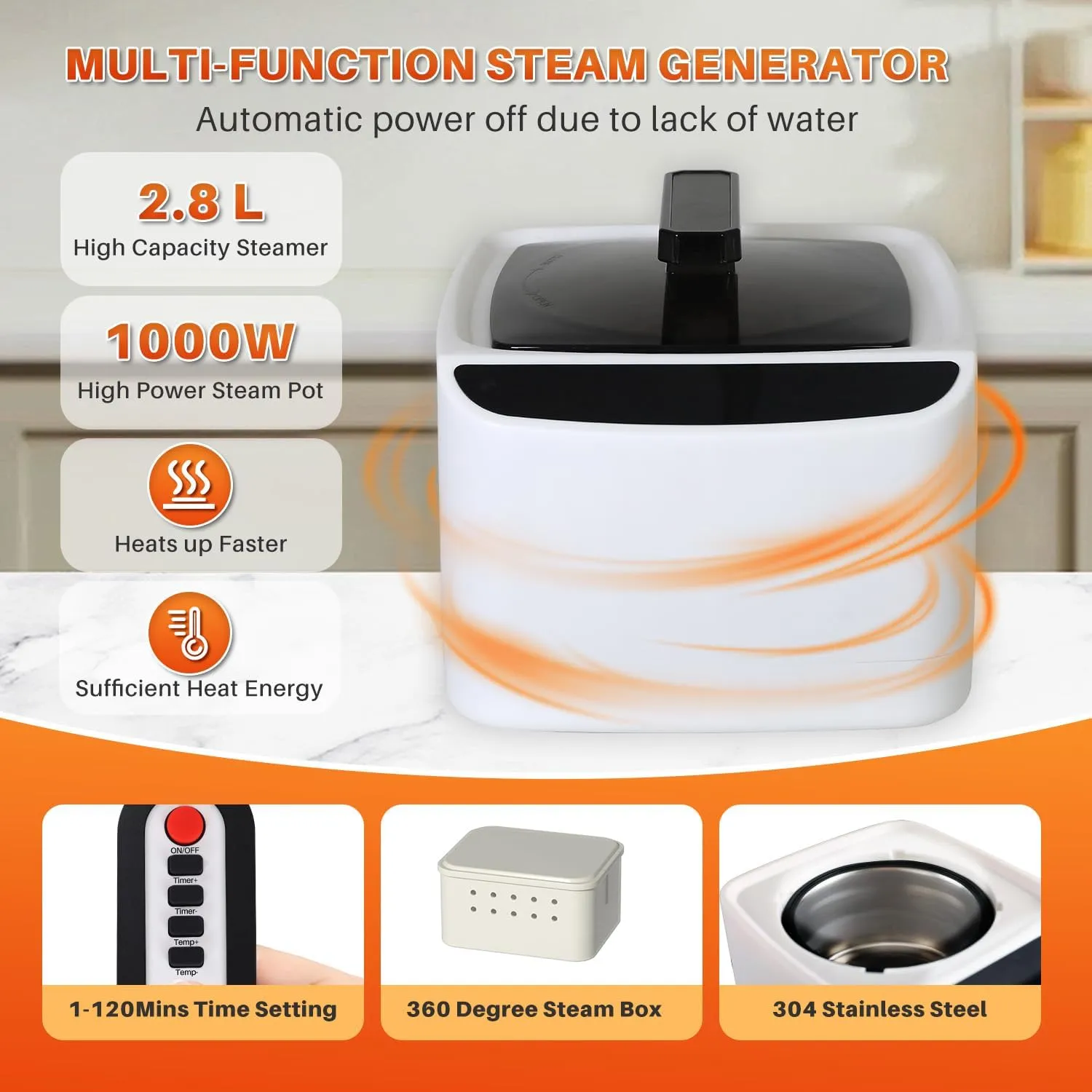 TOREAD Portable Steam Sauna for Home Spa, at Home Folding Steam Sauna with 1000W 2.8L Generator and Remote Control, Fast Heating in 6 Min Home Sauna Tent for Relaxation (Black)