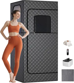 TOREAD Portable Steam Sauna Tent for Home, Full Size Sauna Box Portable Sauna for Home, 9 Adjustable Heat Levels, Fast Heating & Foldable Design for Relaxation & Detox