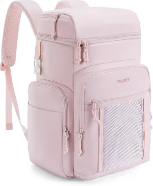 TOURIT Waterproof Cooler Backpack: 30 Cans Insulated Leakproof Portable Cooler Bag Beach Travel Camping Picnic Hiking