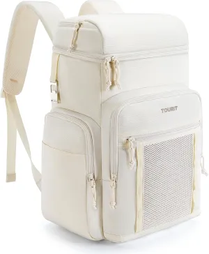 TOURIT Waterproof Cooler Backpack: 30 Cans Insulated Leakproof Portable Cooler Bag Beach Travel Camping Picnic Hiking