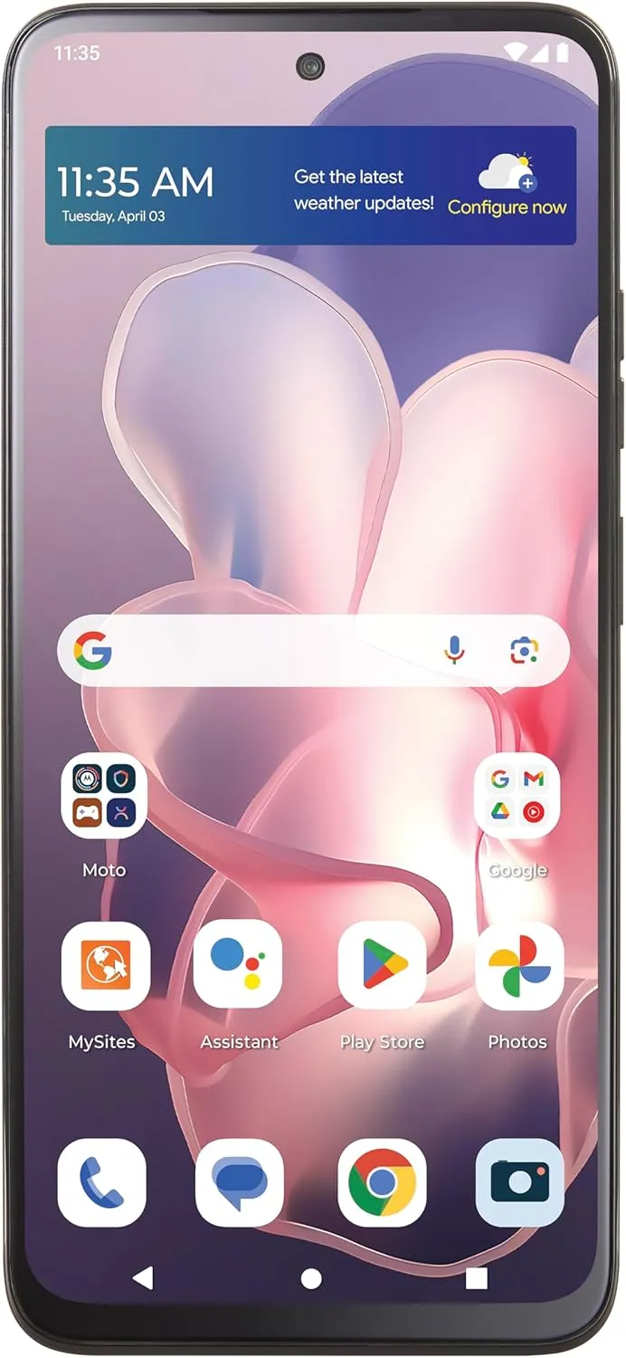 Tracfone | Motorola Moto g Power 5G 2024 | Locked | 128GB | 5000mAh Battery | 50MP Main Camera | Black