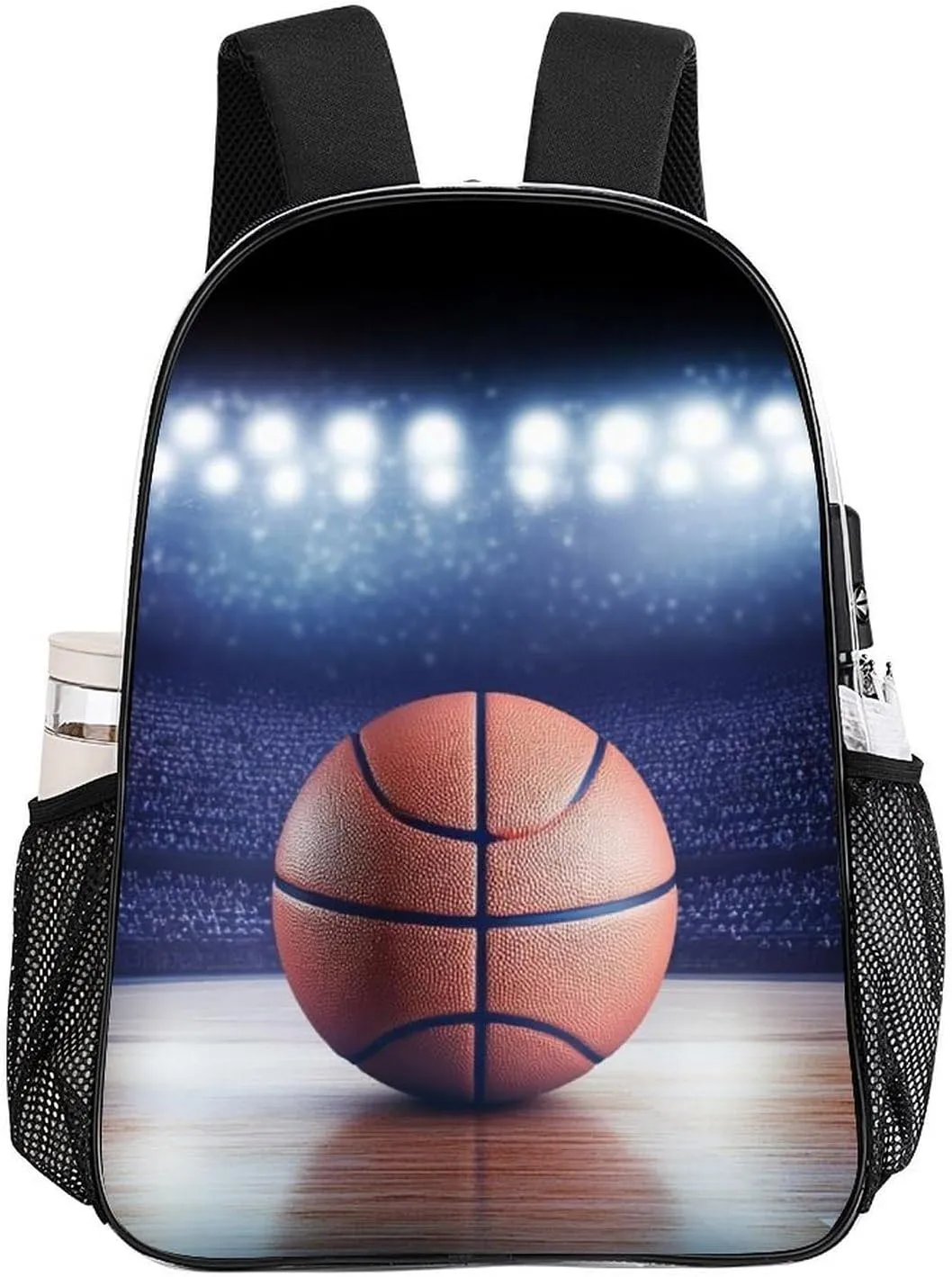 Transparent Daypack for Hiking Work Running - Big Capacity Anti-Theft Multipurpose Shoulder Bag, 3D Sport Basketball Travel and Sport Backpack Rucksack