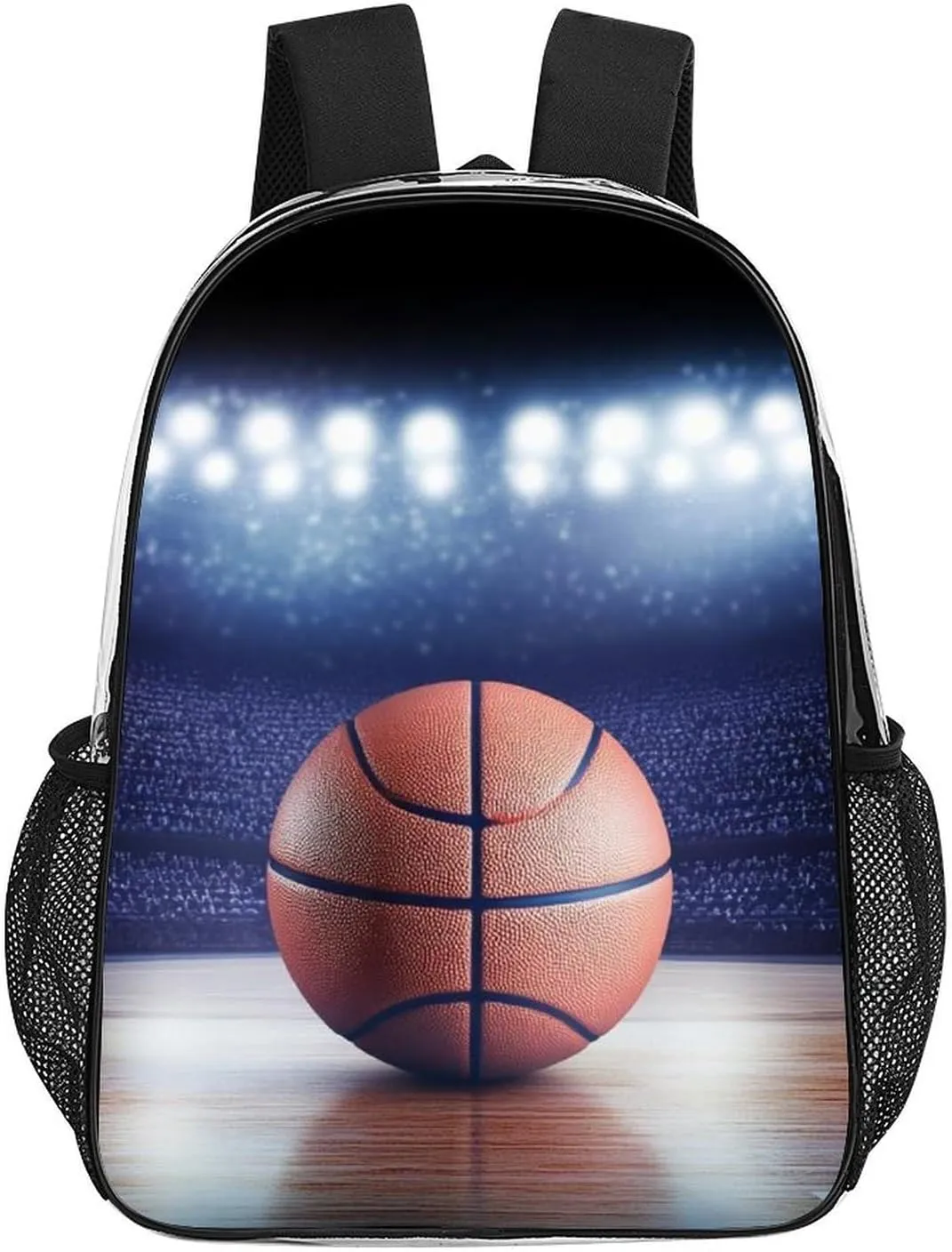 Transparent Daypack for Hiking Work Running - Big Capacity Anti-Theft Multipurpose Shoulder Bag, 3D Sport Basketball Travel and Sport Backpack Rucksack