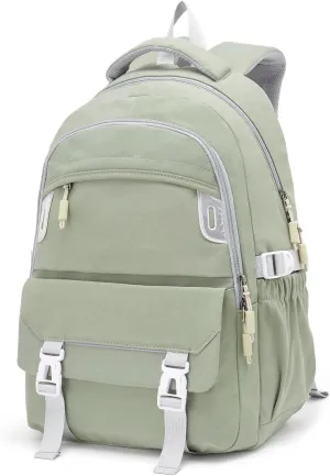 Travel Backpack for Women and Men, 30L Ergonomic Casual Backpack Multi-Purpose Daypack for Camping Hiking Traveling Outdoor, Green