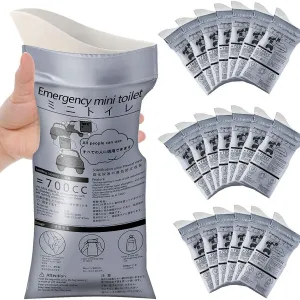 Travel Disposable Urine Bags – 700ml Leak-Proof Emergency Toilet (Pack of 5)