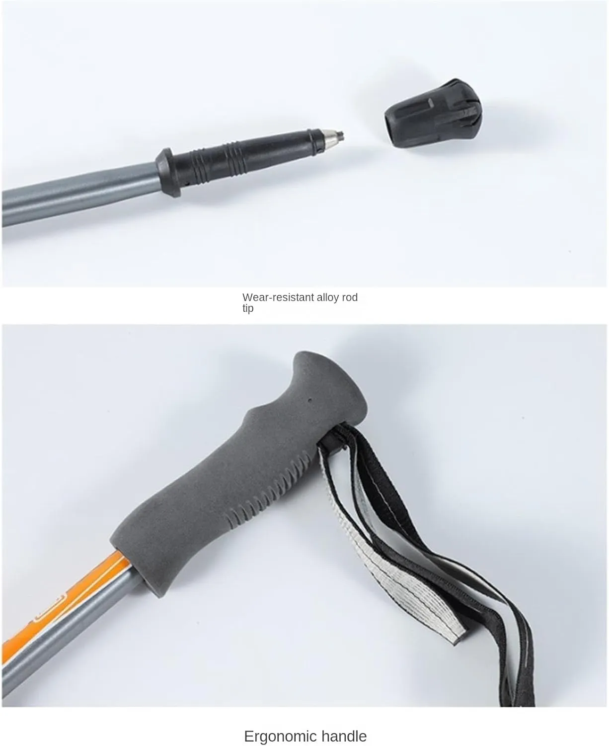 Travel Trekking Pole Adjustable Trekking Poles Hiking Walking Sticks Ultralight Aluminum Alloy for Backpacking Outdoor Activities