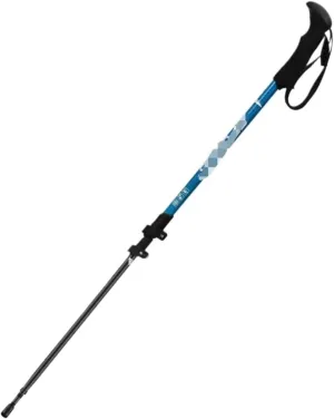 Travel Trekking Pole Carbon Fiber Trekking Poles Telescopic Walking Sticks Ultralight Hiking Poles for Backpacking Outdoor Activities(Blue)