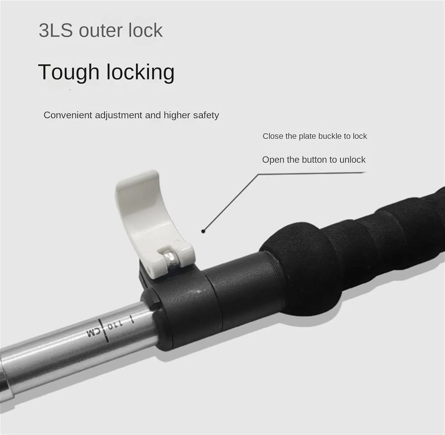 Travel Trekking Pole Hiking Poles Aluminum Alloy Trekking Sticks Lightweight Telescopic Strong for Camping Outdoor Activities
