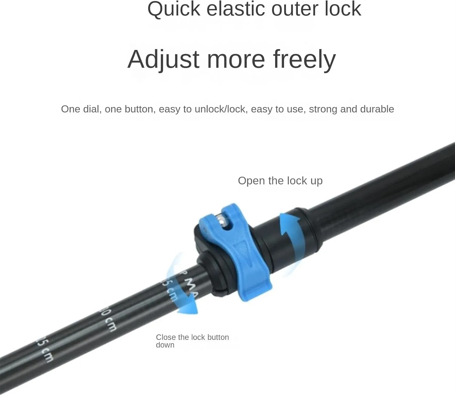 Travel Trekking Pole Light Adjustable Hiking Trekking Poles Strong Trekking Sticks with Soft Non-Slip Handles Outdoor Activities(Black)