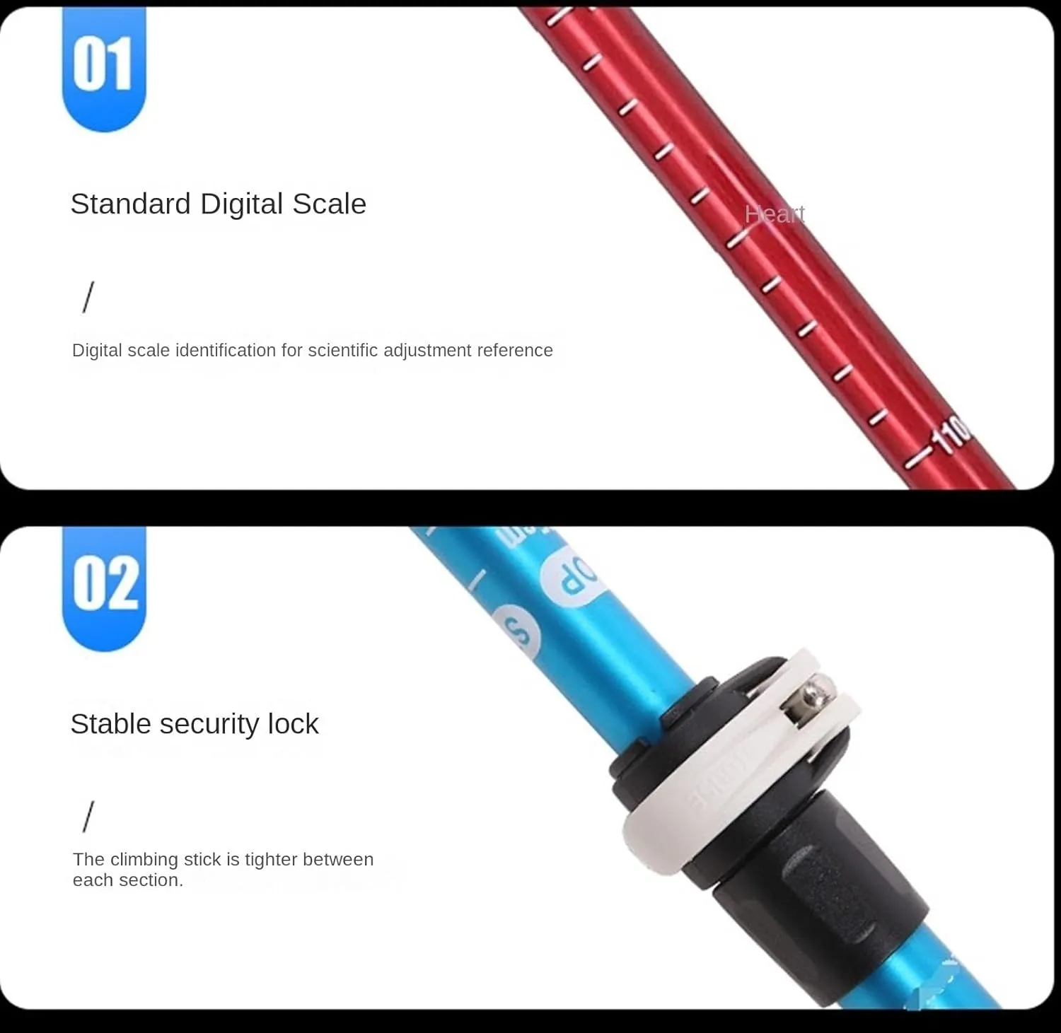 Travel Trekking Pole Lightweight Outdoor Trekking Poles Retractable Hiking Trekking Poles for Camping Outdoor Activities