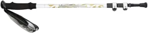 Travel Trekking Pole Telescopic Walking Sticks Carbon Fiber Hiking Poles Lightweight for Hiking Walking Running Outdoor Activities(White)