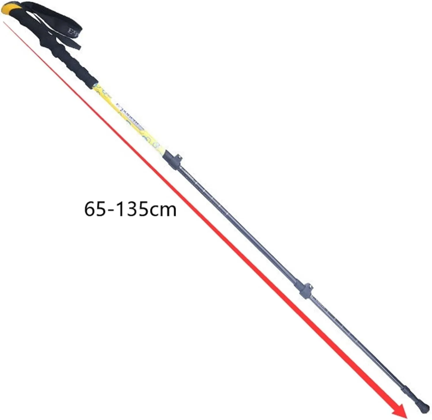 Travel Trekking Pole Trekking Poles Hiking Poles Lightweight Walking Sticks Foldable Aluminum for Camping Outdoor Activities