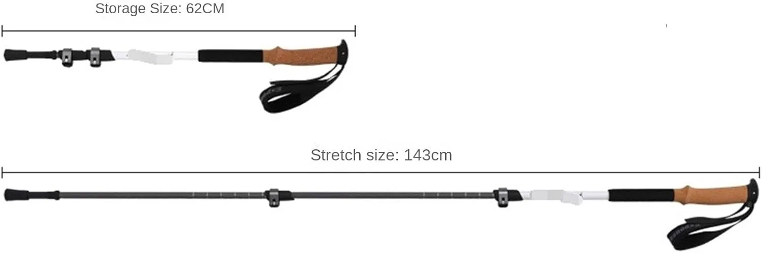 Travel Trekking Pole Ultralight Aluminum Trekking Poles Lightweight Sticks for Hiking Camping Mountaining Outdoor Activities
