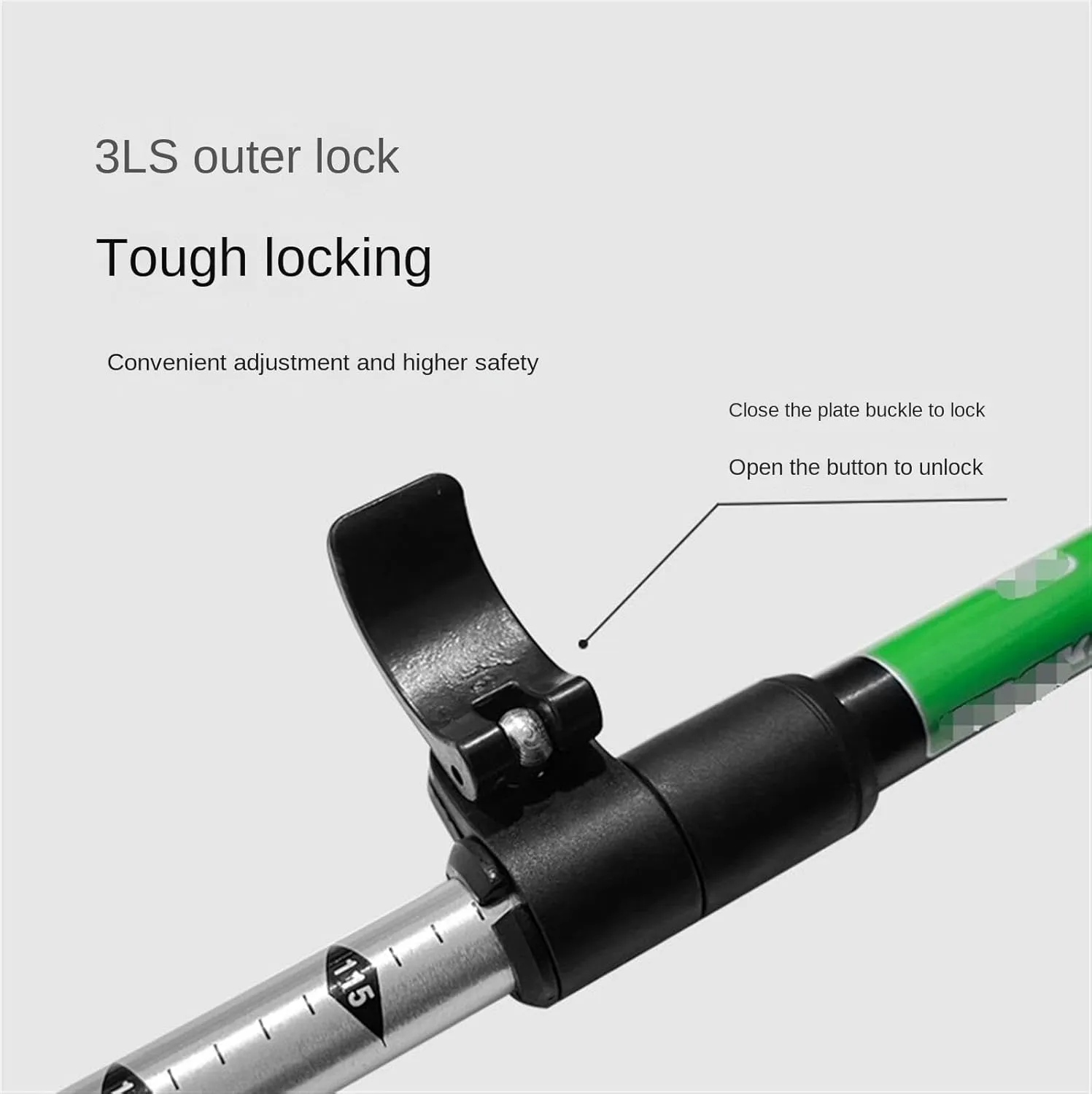 Travel Trekking Pole Walking Trekking Poles Telescopic Ultralight for Hiking Camping Mountaining Backpacking Outdoor Activities(B)