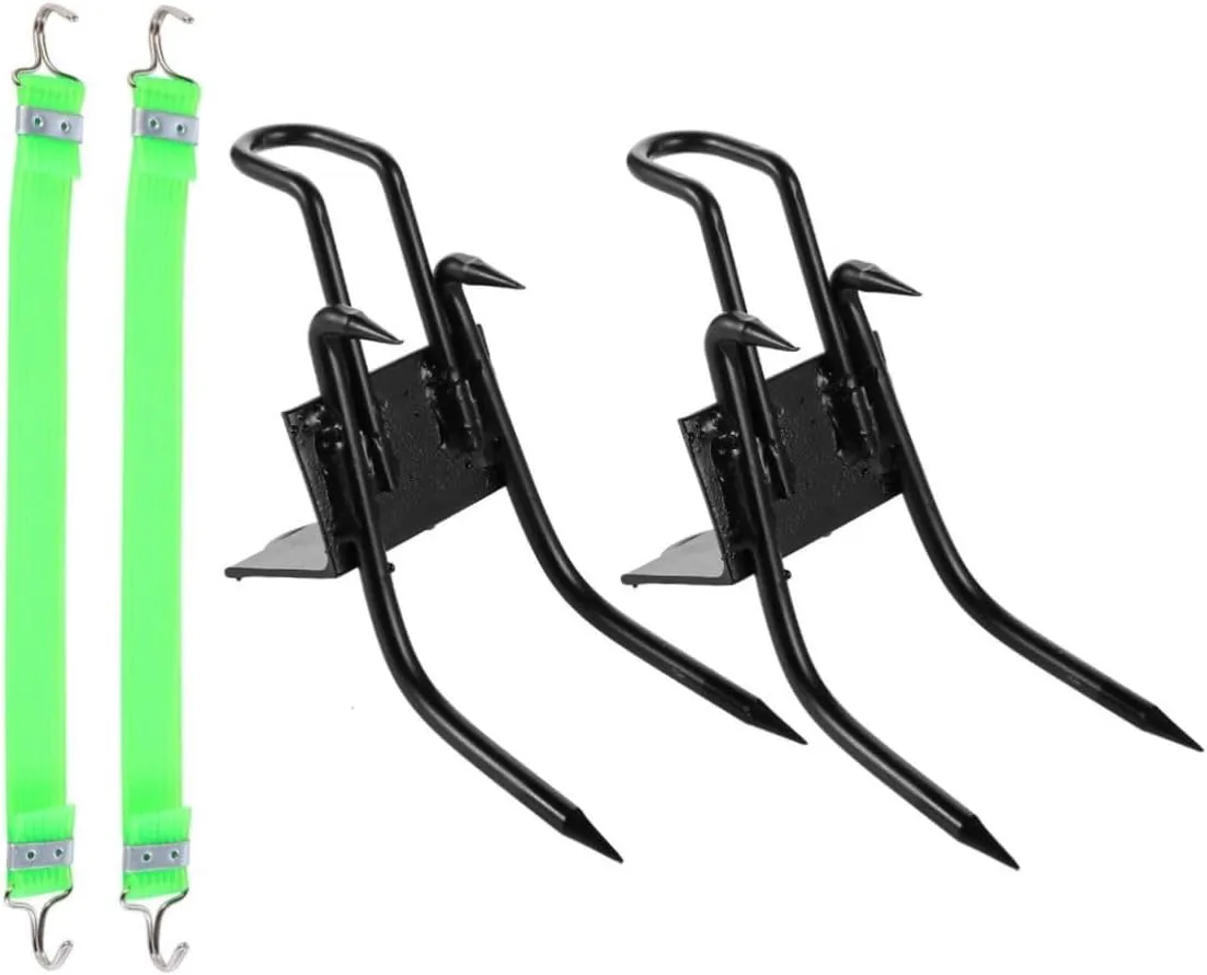 Tree Climbing Spikes Shoes with Stretch Straps Sliding Design Lightweight Climbing Tools for Fruit Jungle Survival Outdoor Gaming and More