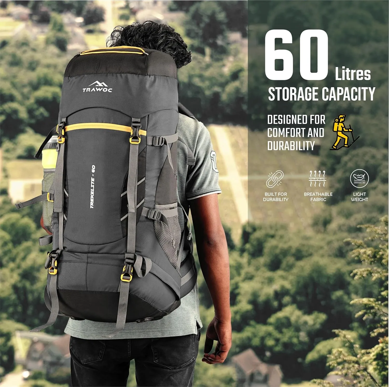 TREKELITE-60 Rucksack - Black