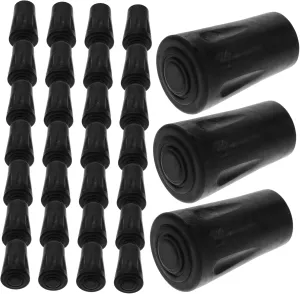 Trekking Pole Head Covers 50pcs Walking Stick Tips Rubber Anti-Slip Covers for Hiking Sticks Cylindrical Head