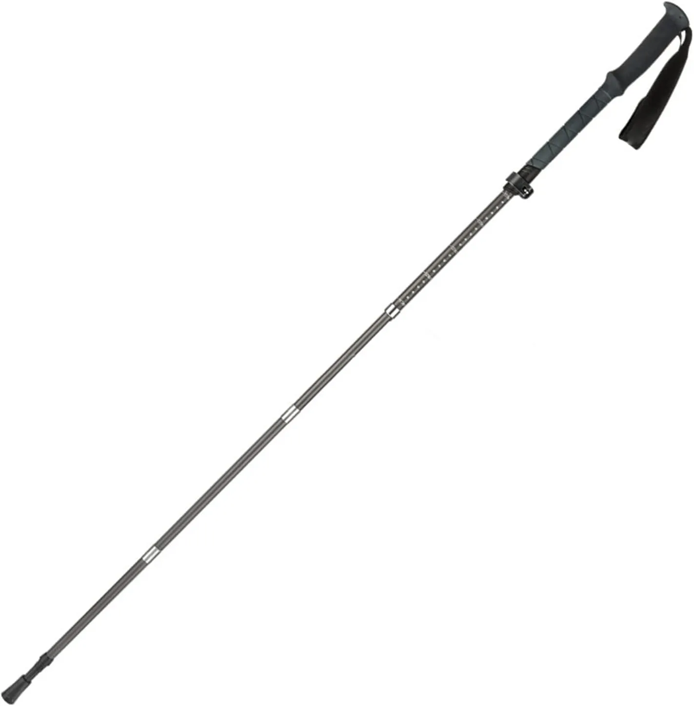 Trekking Poles, Collapsible Hiking Poles, Carbon Fiber Trekking Sticks with Extra-Articular Lock & EVA Handle, Telescopic Walking Poles for Camping, Mountaining