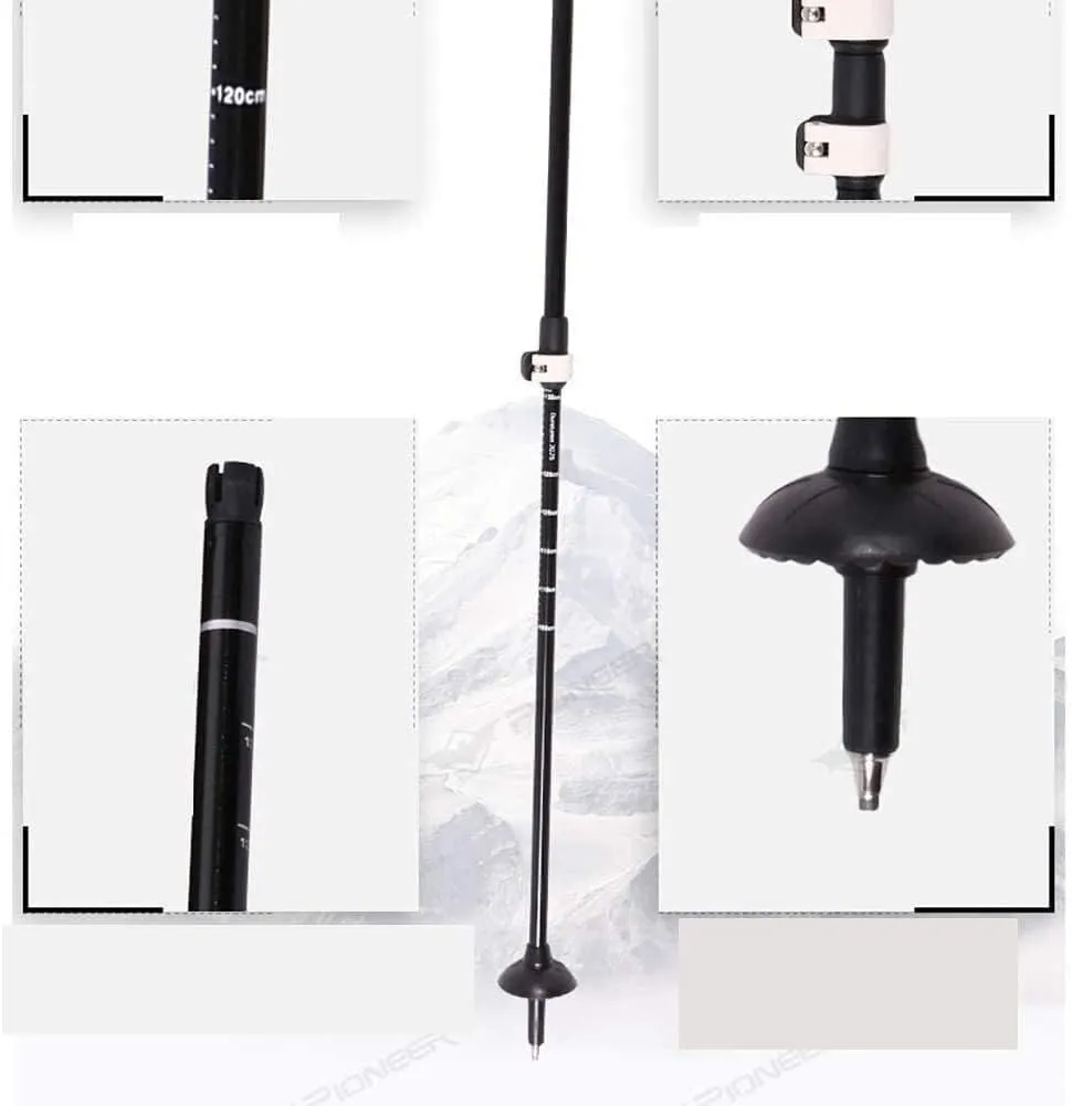 Trekking Poles, Hiking Trekking Poles, Walking Sticks, Lightweight, Anti Shock, Adjustable Hiking Pole, Suitable for Hiking, Camping, Climbing, Outdoor
