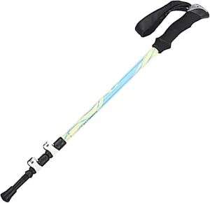 Trekking Poles, Telescopic Lightweight Hiking Poles, Adjustable Carbon Fiber Walking Sticks with EVA Handle & Expansion Lock, for Outdoor Leisure Activities