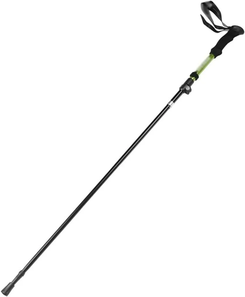 Tri-fold Aluminum Alloy Trekking Poles, Outdoor Retractable Walking Sticks, Outdoor Mountaineering Equipment, for Nordic Walking