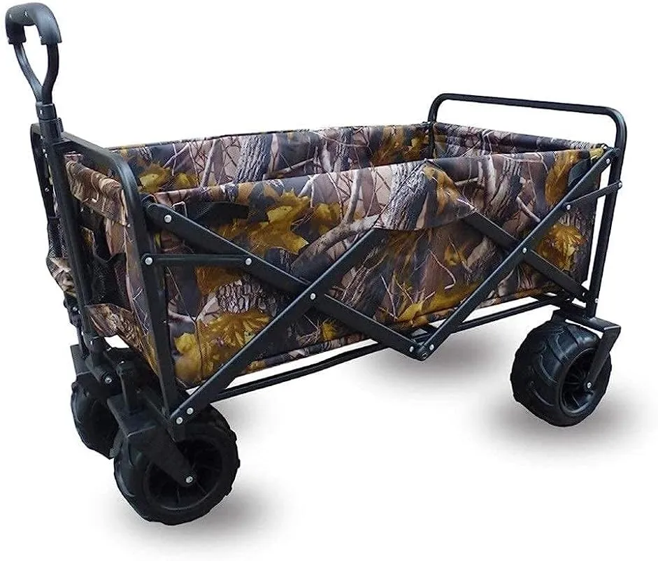 Trolleys, 4-Wheel Beach Wagon Folding Wagon G-Arden Cart G-Arden Trolley Heavy Duty Foldable Pull Wagon Hand Cart Folding Cart Wagon Truck Wheelbarrow/B