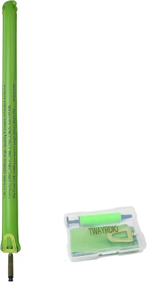TWAYRDIO 144/430MHz 33.6 inches Dual Band Portable Inflatable Antenna BNC Connector VHF UHF Handheld Radio Emergency Antenna for ICOM IC-V8 IC-V80 IC-V82 IC-W32 IC-V85 IC-S25 IC-R10 IC-R20 HT Radio