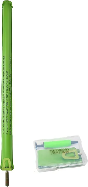 TWAYRDIO 144/430MHz Dual Band Portable Inflatable Antenna SMA Female Connector 33.6 inches VHF/UHF Ham Radio Emergency Antenna for Baofeng UV-5R UV-82 BF-F8HP DM-5R UV-5R5 UV-5X3 UV-5RTP Radios