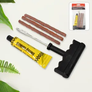 Tyre Puncture Repair Kit with 3 Seal Strips (5 Pcs Set)