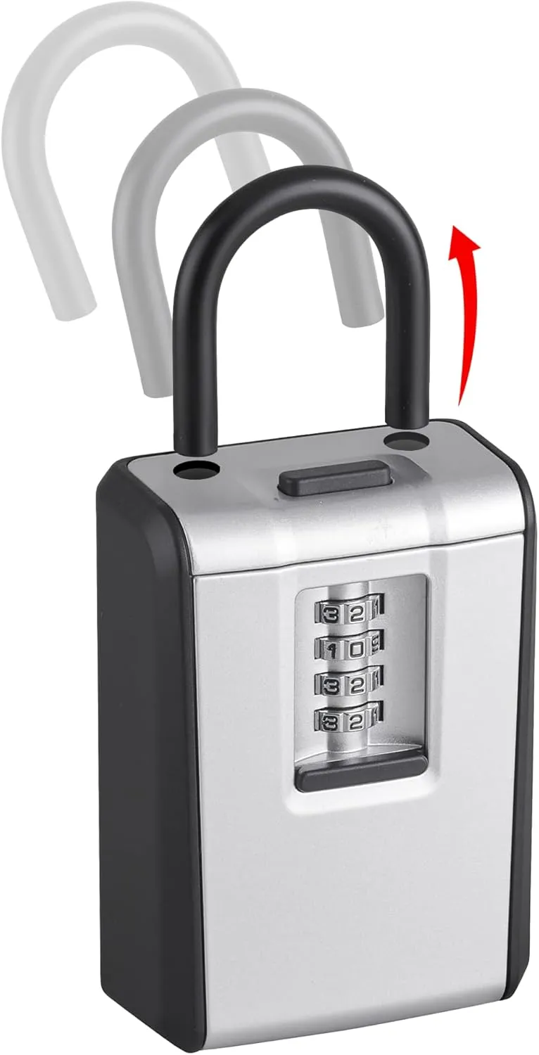 Ultimate KeyBox – Ultra-Durable Heavy-Duty Key Lock Box, Wall-Mounted & Portable, Premium Weatherproof Key Safe with Secure 4-Digit Combination for Home, Office, Airbnb, and Emergency Access