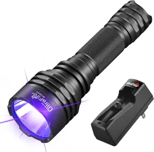 ULTRAFIRE 10W 365nm UV Flashlight Black Light,High Powerful Ultraviolet LED Blacklight Flashlight for Pet Urine Detection, Resin Curing, Minerals, Scorpion, Rockhounding,Yooperlites
