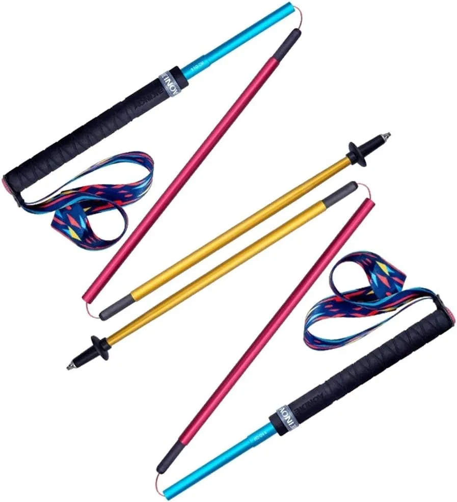 Ultralight Carbon Fiber Trekking Poles,Collapsible Hiking Trekking Sticks with Quick Lock System 7075 Aluminum EVA Grip Handle for Mountaining, Camping, Backpacking (2pc 120cm)
