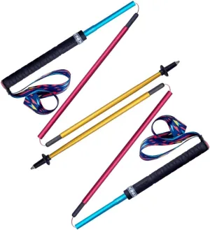 Ultralight Carbon Fiber Trekking Poles,Collapsible Hiking Trekking Sticks with Quick Lock System 7075 Aluminum EVA Grip Handle for Mountaining, Camping, Backpacking (2pc 120cm)