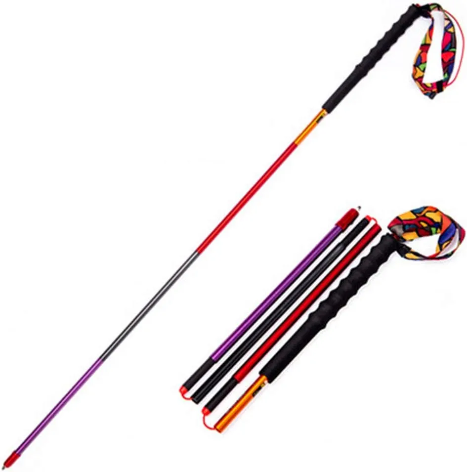 Ultralight Collapsible Aluminum Trekking Poles - 2 Pack with Antishock,Lightweight Strong for Hiking, Camping, Mountaining, Backpacking, Walking, Trekking (D)