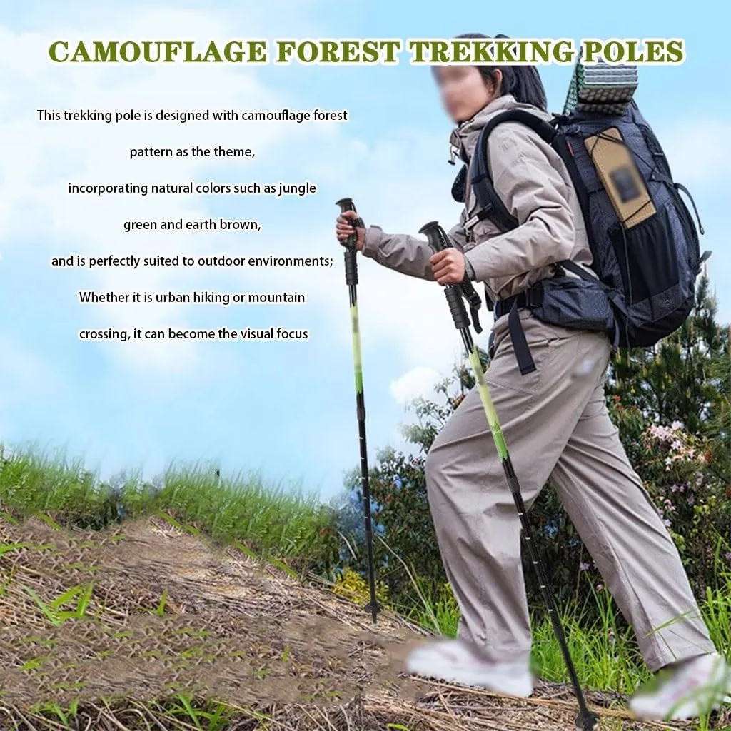 Ultralight Nordic Walking Sticks, Telescopic Aluminum Alloy Trekking Poles, with EVA Grip, for Women, Men, Seniors