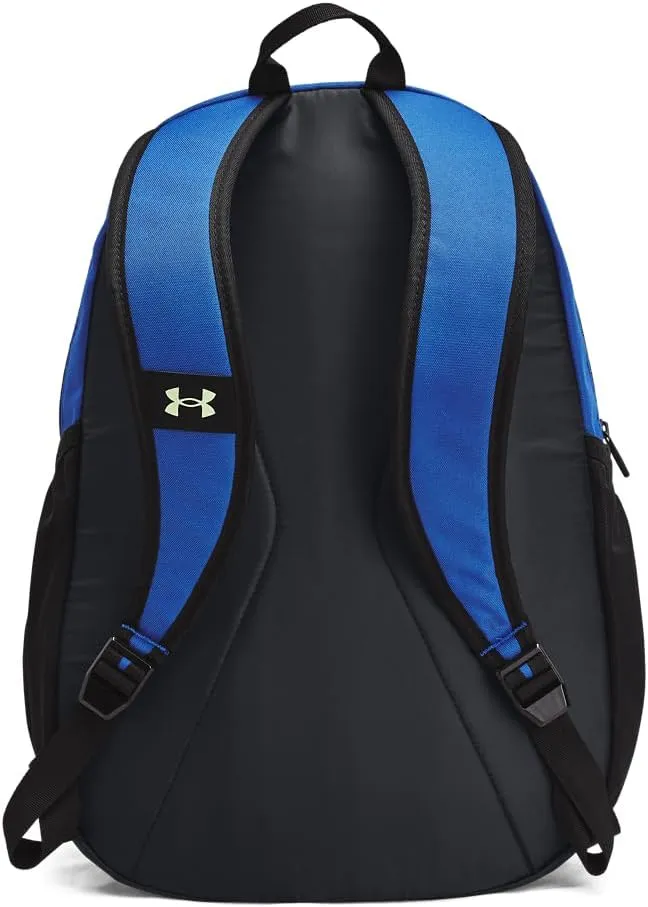 Under Armour Unisex-Adult Hustle Sport Backpack, (434) Tech Blue/Black/Retro Green, One Size Fits All