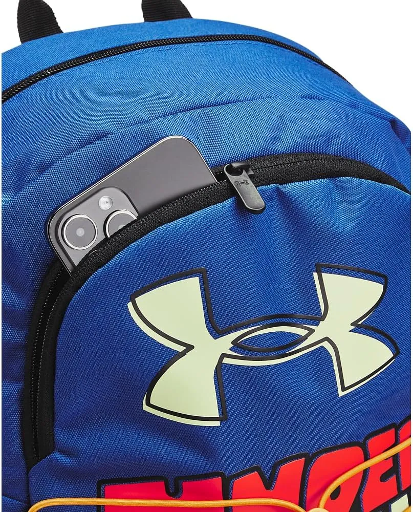Under Armour Unisex-Adult Hustle Sport Backpack, (434) Tech Blue/Black/Retro Green, One Size Fits All