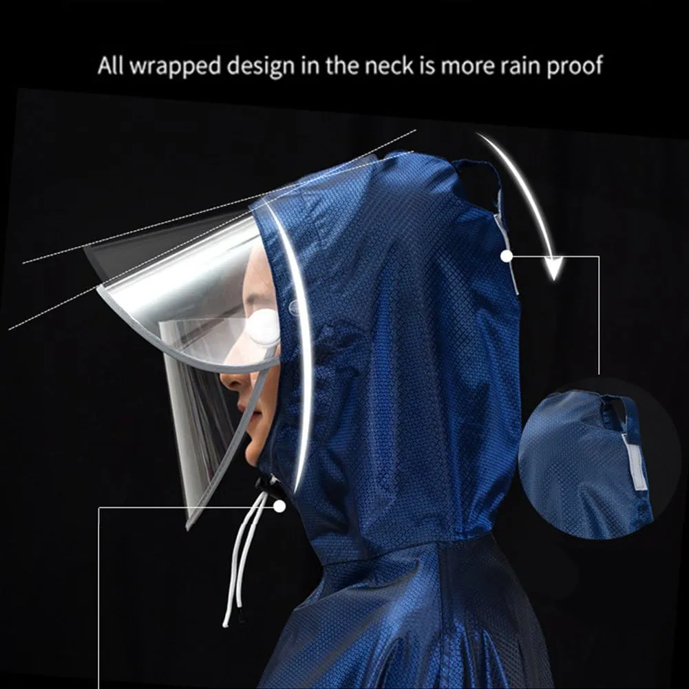 Unisex Adult Poncho Waterproof Rain Poncho Outdoors Bike Ebike Motorcycle Scooter Cycling Jacket Raincoat Cape Rain Cover