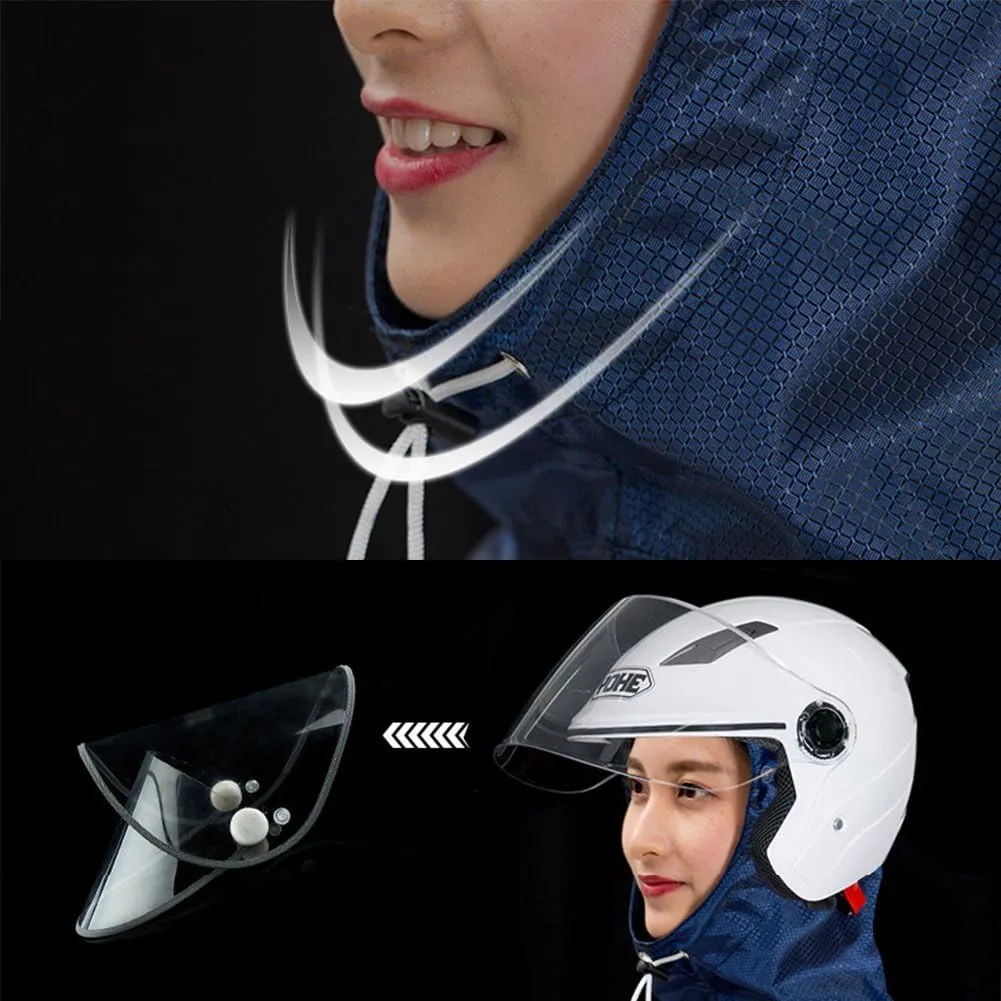 Unisex Adult Poncho Waterproof Rain Poncho Outdoors Bike Ebike Motorcycle Scooter Cycling Jacket Raincoat Cape Rain Cover