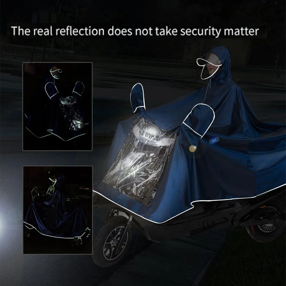 Unisex Adult Poncho Waterproof Rain Poncho Outdoors Bike Ebike Motorcycle Scooter Cycling Jacket Raincoat Cape Rain Cover