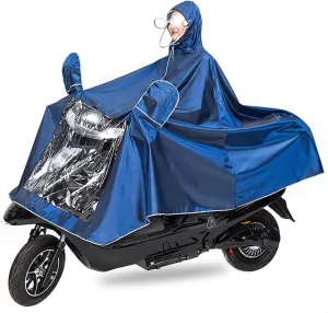 Unisex Adult Poncho Waterproof Rain Poncho Outdoors Bike Ebike Motorcycle Scooter Cycling Jacket Raincoat Cape Rain Cover