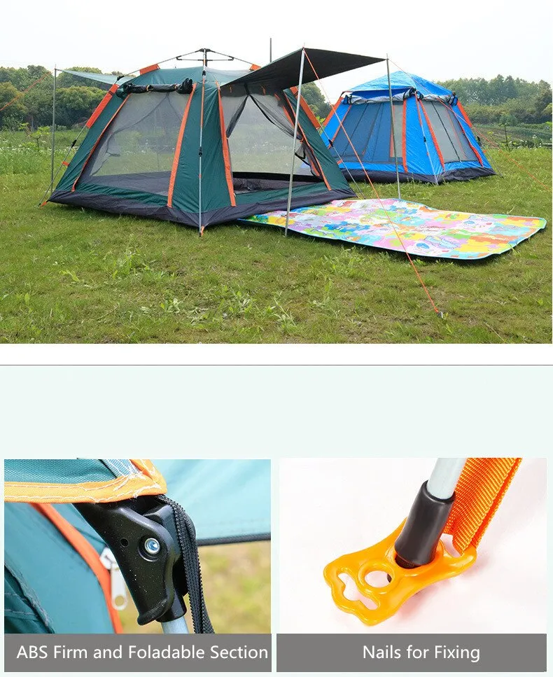 UV-Resistant Waterproof Camping Tent - Spacious Double Layer Design