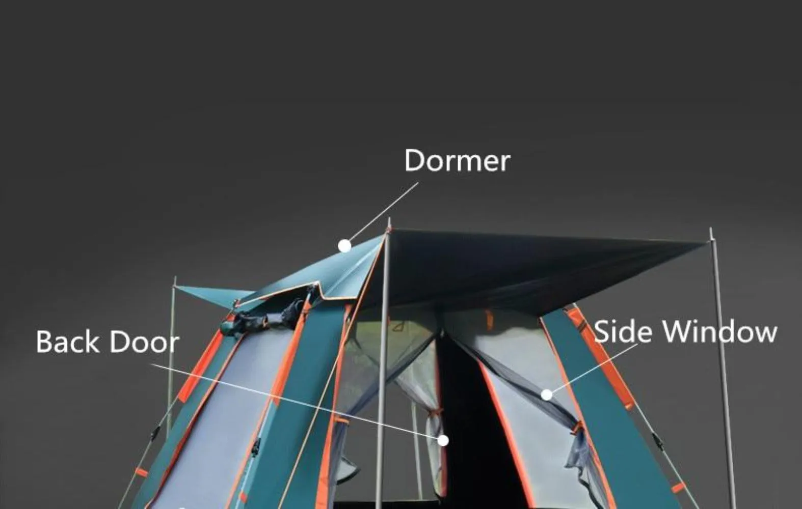 UV-Resistant Waterproof Camping Tent - Spacious Double Layer Design