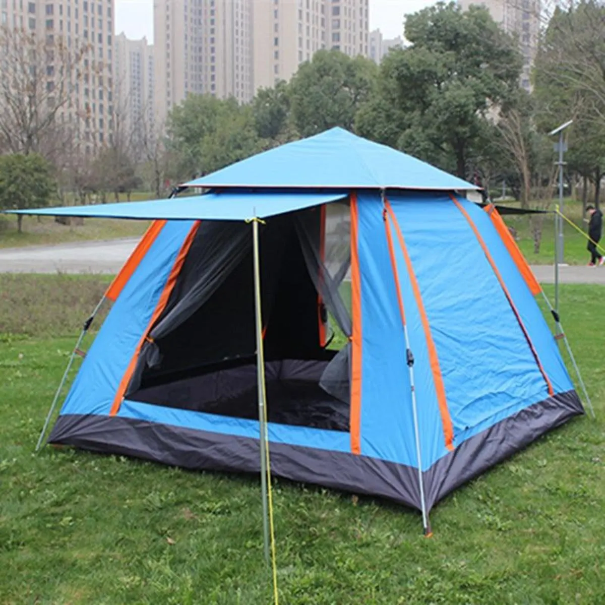 UV-Resistant Waterproof Camping Tent - Spacious Double Layer Design
